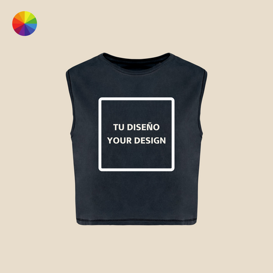 Crop tank top "Creative way by IsART" (Click on "All the details")