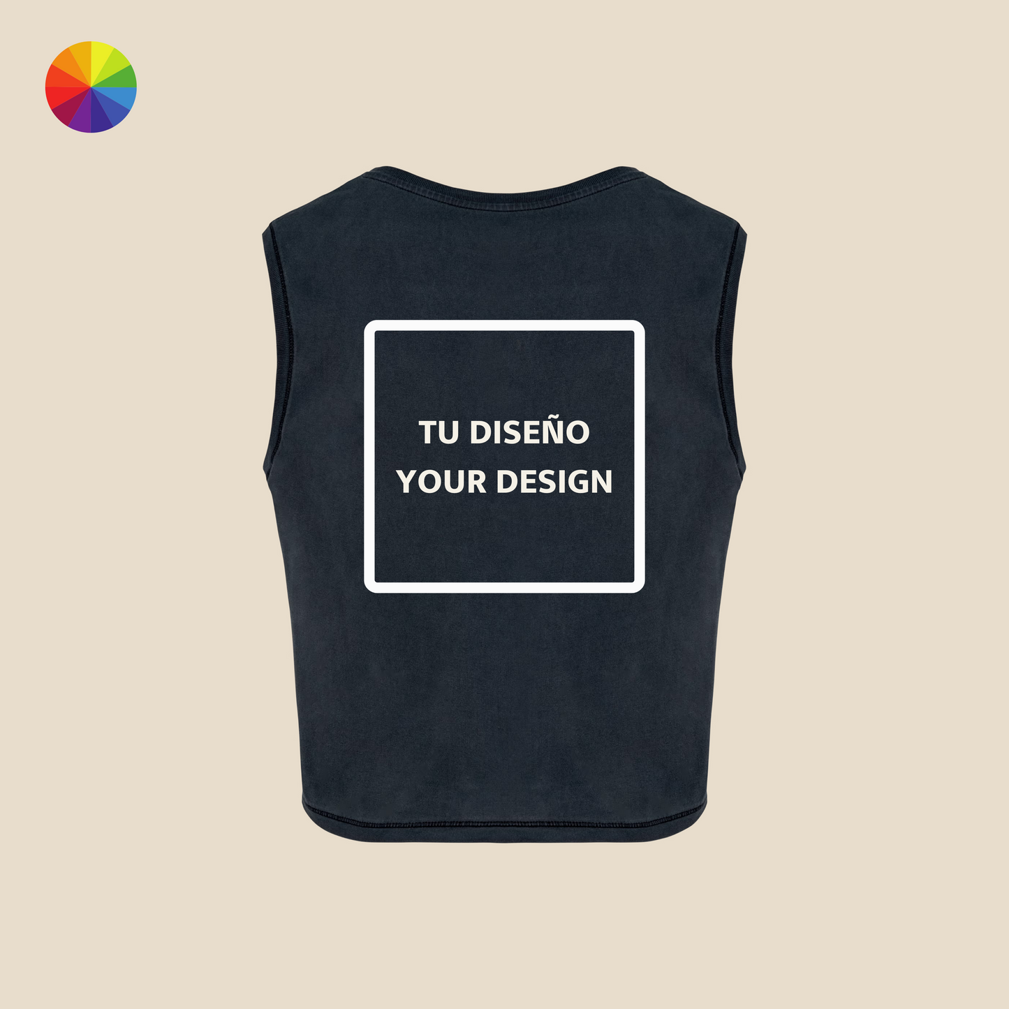 Crop tank top "Creative way by IsART" (Click on "All the details")
