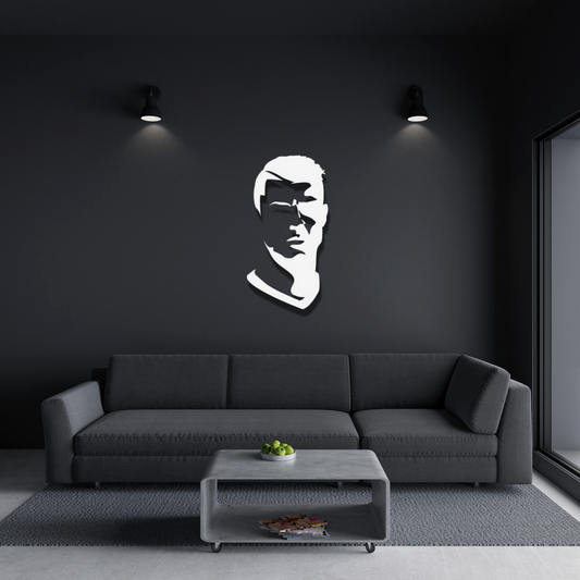 Cuadro decorativo madera Cristiano Ronaldo CR7